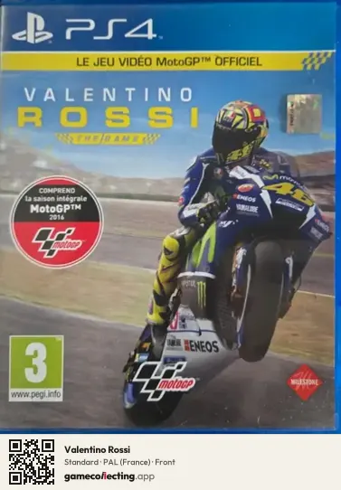 Valentino Rossi PlayStation 4, France box front