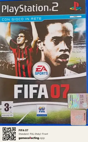 FIFA 07 PlayStation 2, Italy box front