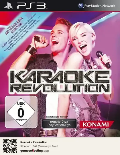 Karaoke Revolution PlayStation 3, Germany box front