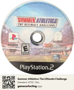 Summer Athletics: The Ultimate Challenge PlayStation 2, NTSC disc