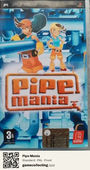 Pipe Mania PlayStation Portable, PAL box front