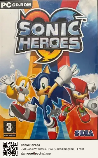 Sonic Heroes Computer, United Kingdom box front