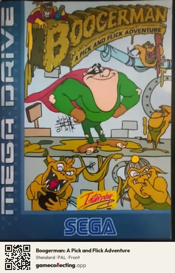 Boogerman: A Pick and Flick Adventure Sega Mega Drive / Genesis, PAL box front