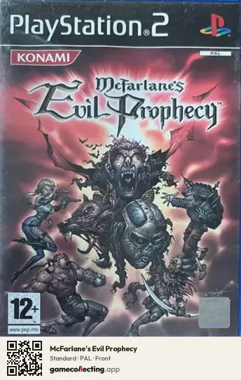 McFarlane's Evil Prophecy PlayStation 2, PAL box front