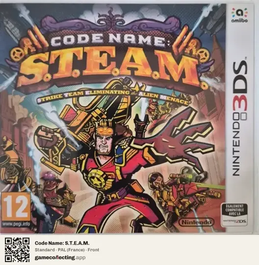 Code Name: S.T.E.A.M. Nintendo 3DS, France box front