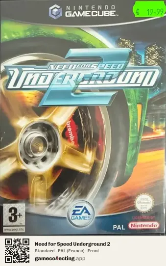 Need for Speed Underground 2 Nintendo GameCube, France box front