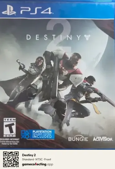 Destiny 2 PlayStation 4, NTSC box front