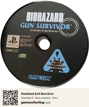 Resident Evil Survivor PlayStation, Asia disc