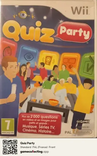 Quiz Party Nintendo Wii, France box front