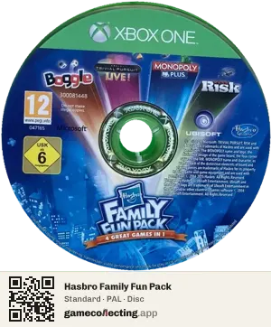 Hasbro Family Fun Pack Xbox One, PAL disc