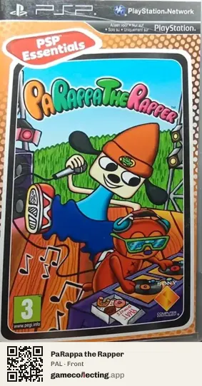 PaRappa the Rapper PlayStation Portable, PAL box front