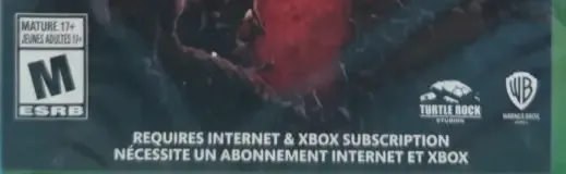 Back 4 Blood, the ESRB box on its front