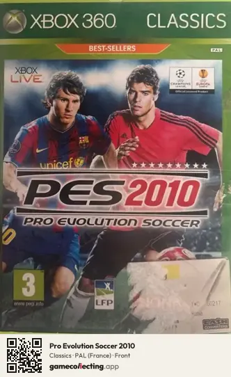 Pro Evolution Soccer 2010 Xbox 360, France box front