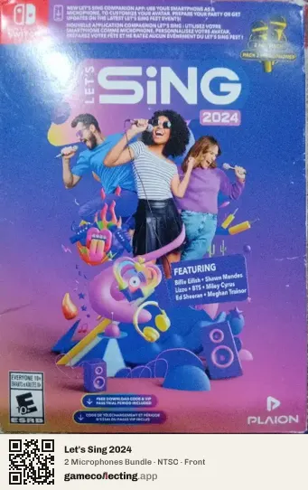 Let's Sing 2024 Nintendo Switch, NTSC box front