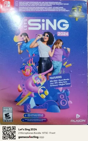 Let's Sing 2024 Nintendo Switch, NTSC box front