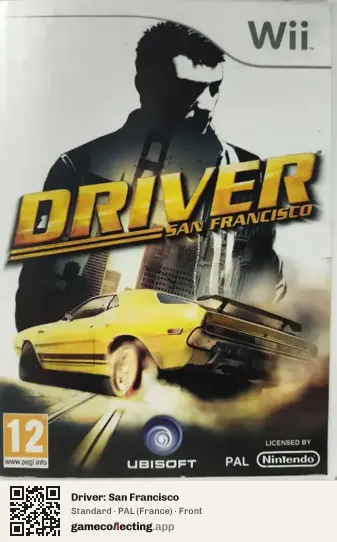 Driver: San Francisco Nintendo Wii, France box front