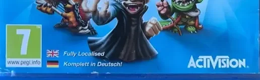 Skylanders: Trap Team, the USK square on its front