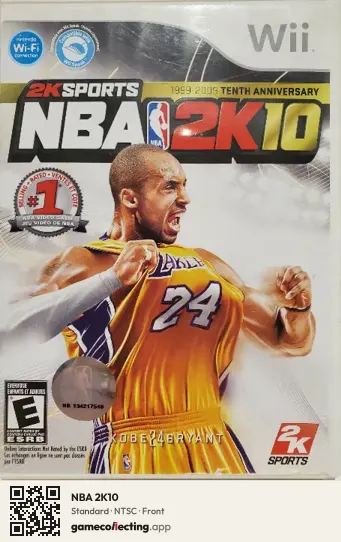 NBA 2K10 Nintendo Wii, NTSC box front