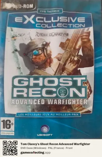Tom Clancy's Ghost Recon Advanced Warfighter Computer, France box front