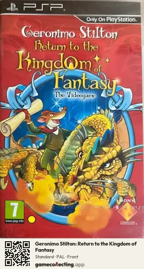 Geronimo Stilton: Return to the Kingdom of Fantasy PlayStation Portable, PAL box front