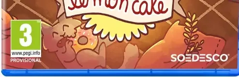 Lemon Cake, the PEGI square on its front