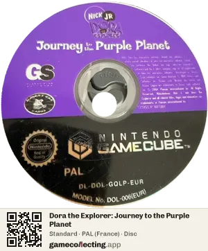 Dora the Explorer: Journey to the Purple Planet Nintendo GameCube, PAL disc