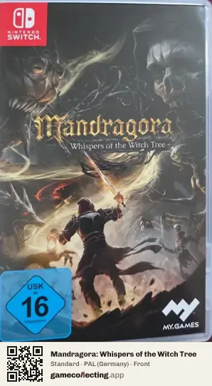 Mandragora: Whispers of the Witch Tree Nintendo Switch, Germany box front