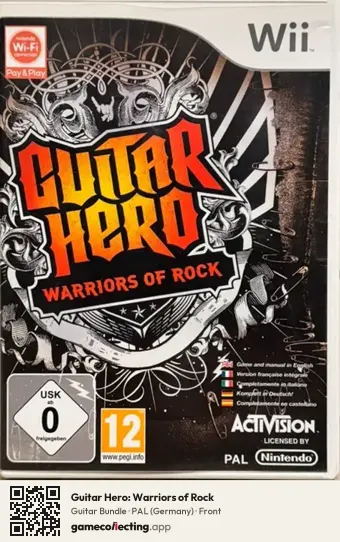 Guitar Hero: Warriors of Rock Nintendo Wii, Germany box front