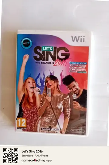 Let's Sing 2016 Nintendo Wii, PAL box front