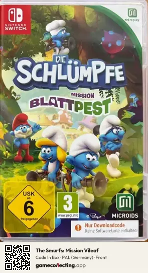 The Smurfs: Mission Vileaf Nintendo Switch, Germany box front