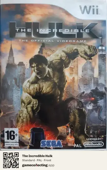 The Incredible Hulk Nintendo Wii, PAL box front