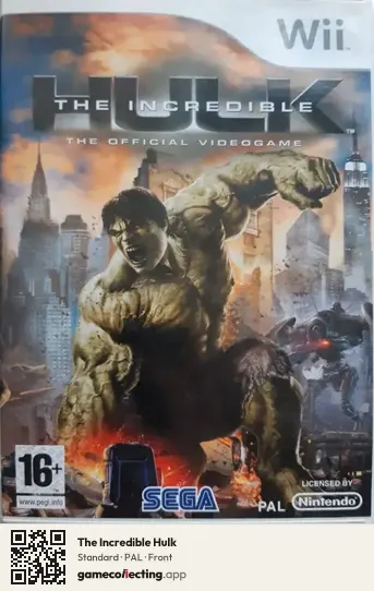 The Incredible Hulk Nintendo Wii, PAL box front