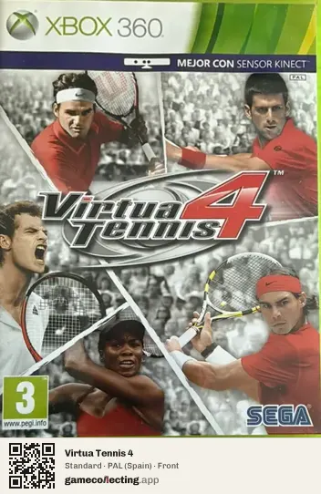 Virtua Tennis 4 Xbox 360, Spain box front