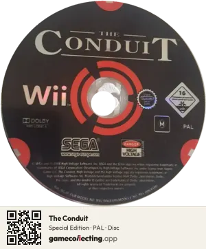 The Conduit Nintendo Wii, PAL disc