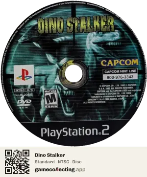 Dino Stalker PlayStation 2, NTSC disc