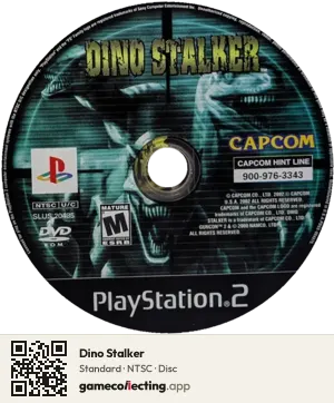 Dino Stalker PlayStation 2, NTSC disc
