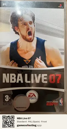 NBA Live 07 PlayStation Portable, Spain box front