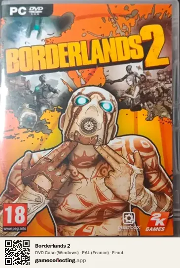 Borderlands 2 Computer, France box front