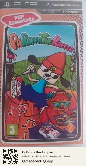 PaRappa the Rapper PlayStation Portable, Portugal box front