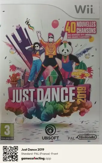 Just Dance 2019 Nintendo Wii, France box front