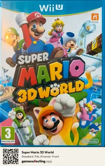 Super Mario 3D World Nintendo Wii U, France box front
