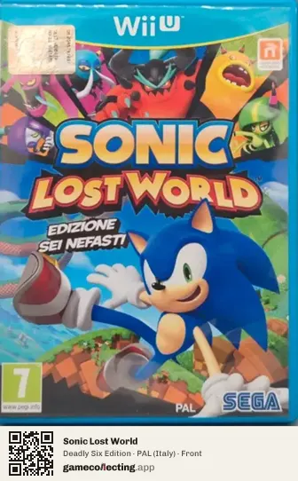 Sonic Lost World Nintendo Wii U, Italy box front
