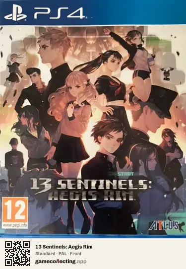 13 Sentinels: Aegis Rim PlayStation 4, PAL box front