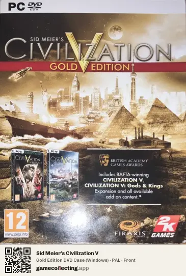 Sid Meier's Civilization V Computer, PAL box front