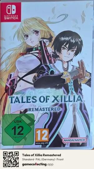 Tales of Xillia Remastered Nintendo Switch, Germany box front