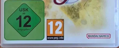 Tales of Graces f Remastered, the USK square on its front