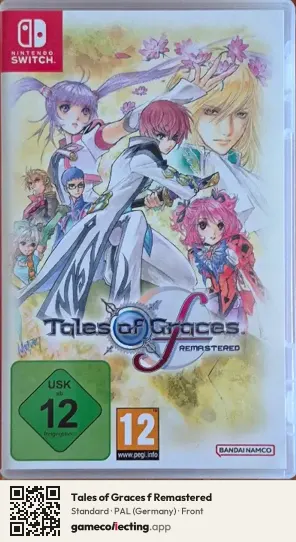 Tales of Graces f Remastered Nintendo Switch, Germany box front