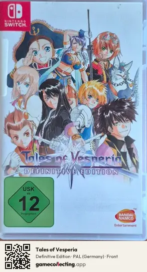 Tales of Vesperia Nintendo Switch, Germany box front