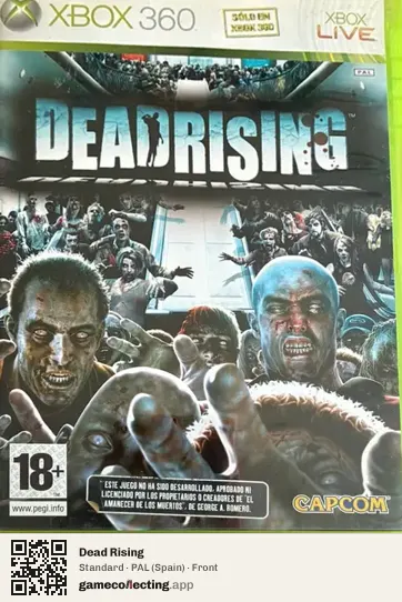 Dead Rising Xbox 360, Spain box front