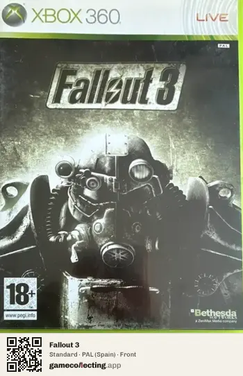 Fallout 3 Xbox 360, Spain box front